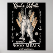 Christian 2 Fishes 5 Breads 5000 Against  Poster (Vorne)