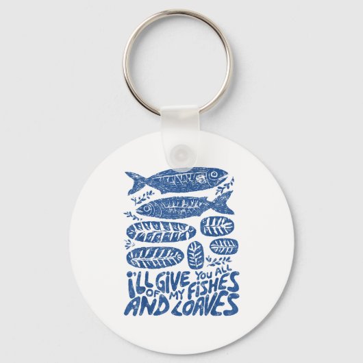 Christian 2 Fishes 5 Breads 5000 Against  Schlüsselanhänger (Vorderseite)