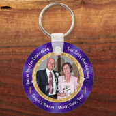 Christian, 50. Jahrestag der Hochzeit Günstlingsde Schlüsselanhänger (Vorderseite)