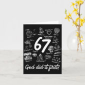 Christian 6 7 Meme Six Seven 67 Bible Verse Script Karte (Gelbe Blume)