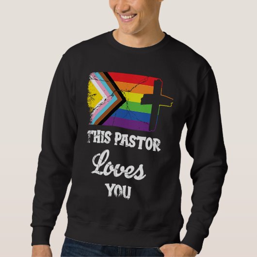 Christian Ally Inclusive Pride Clergy This Pastor  Sweatshirt (Vorderseite)