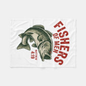 Christian Angler Fishers Of Men Matthew 4 19 Verse Fleecedecke (Vorderseite (Horizontal))