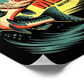 Christian Angler Fishers Of Men Matthew 4 19 Verse Poster (Ecke)