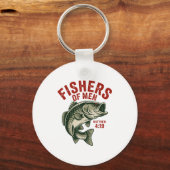 Christian Angler Fishers Of Men Matthew 4 19 Verse Schlüsselanhänger (Vorderseite)