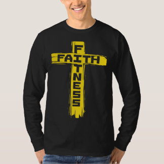 Christian Athletes  Faith & Fitness  Jesus Cross T-Shirt