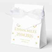 Christian Baby Shower Personalized Name And Date Geschenkschachtel (Vorderseite)