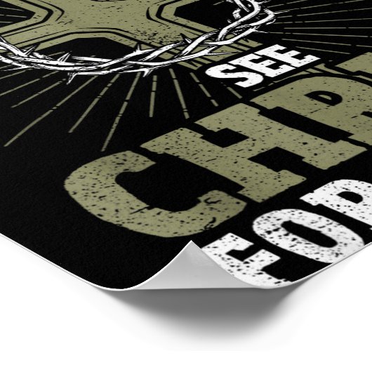 Christian Baptized Under New Management See Christ Poster (Ecke)