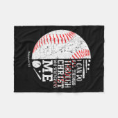 Christian Baseball Philipans 4_13 I Can Do All Thi Fleecedecke (Vorderseite (Horizontal))