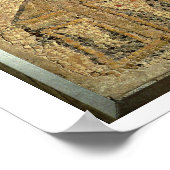 Christian basilica, mosaic pavement, Roman period, Poster (Ecke)