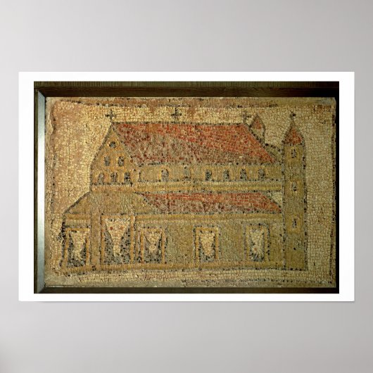 Christian basilica, mosaic pavement, Roman period, Poster (Vorne)