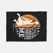 Christian Basketball I Can Do All Things Through C Fleecedecke (Vorderseite (Horizontal))