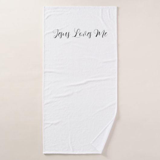Christian bath towel Jesus loves me Badehandtuch (Badehandtuch)