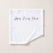 Christian Bath towel Jesus Loves You Badhandtuch Set (Waschlappen)