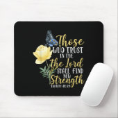 Christian Bible Verse Butterfly Rose Flower Isaiah Mousepad (Mit Mouse)