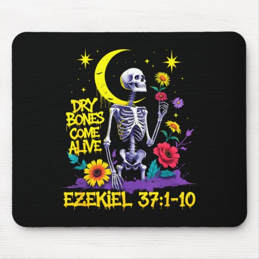 Christian Bible Verse Dry Bones Come Alive Ezekiel Mousepad (Vorne)