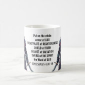 Christian Bible Verse Ephesians 6:10-18 Knight Kaffeetasse (Mittel)