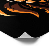 Christian Bible Verse Joshua 1:9 Lion Poster (Ecke)