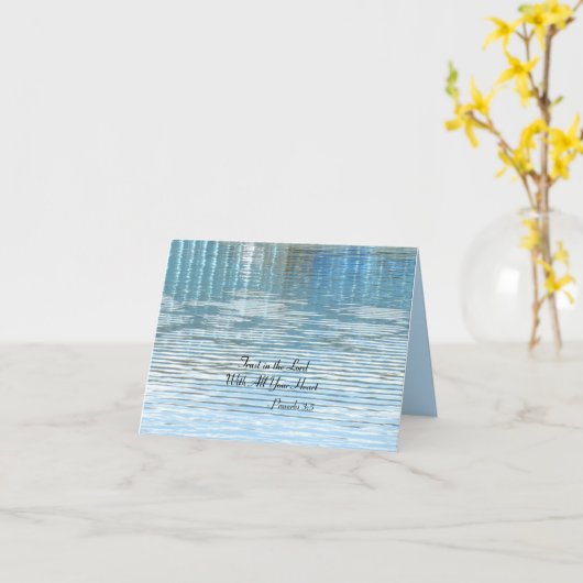 Christian Bible Verse Note Card, Blank Inside Karte (Gelbe Blume)