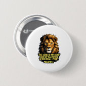 Christian Bible Verse The Lord Is My Light And My  Button (Vorne & Hinten)