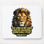 Christian Bible Verse The Lord Is My Light And My  Mousepad (Vorne)
