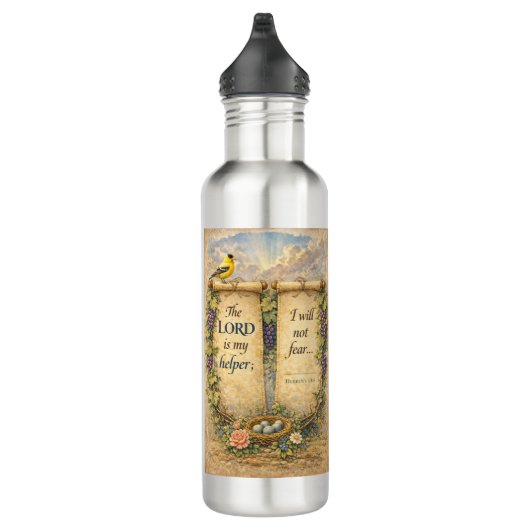 Christian Bible Verse Water Bottle Edelstahlflasche (Rechts)
