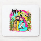 Christian Birth Of Jesus Joy To The World Christma Mousepad (Vorne)
