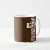 Christian Blessed Dad Cross Fathers Day Prayer Kaffeetasse (VorderseiteRechts)