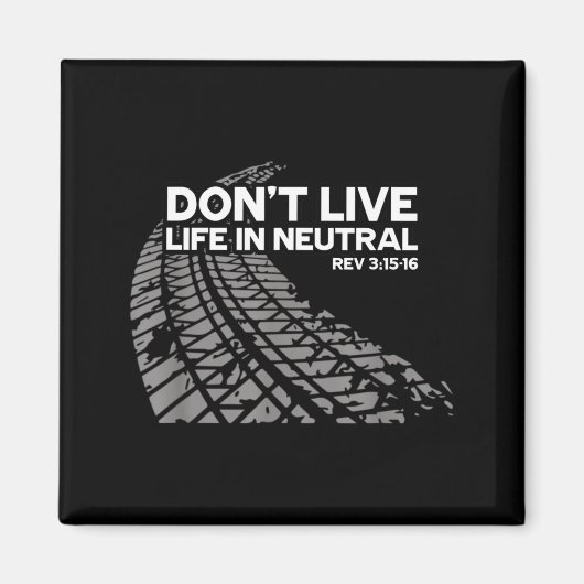 Christian Car Enthusiast Pastor - Don't Live Life Magnet (Vorne)