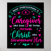 Christian Caregiver Female Caregiver Appreciation Poster (Vorne)