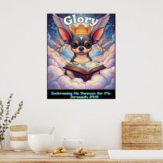 Christian Chihuahua Embracing His Purpose For Me Poster (Küche)