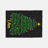 Christian Christmas Jesus Bible Names Xmas Tree Sh Fleecedecke (Vorderseite (Horizontal))