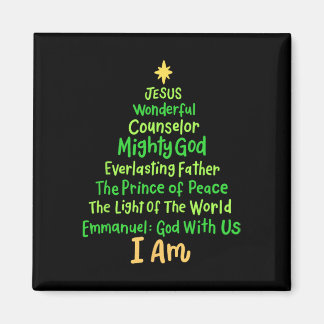 Christian Christmas Jesus Bible Names Xmas Tree Sh Magnet