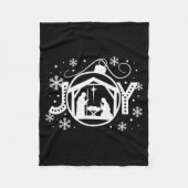 Christian Christmas Joy Jesus Nativity Scene Faith Fleecedecke (Vorderseite)