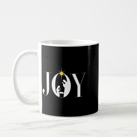 Christian Christmas Joy Jesus Nativity Scene Faith Kaffeetasse (Links)