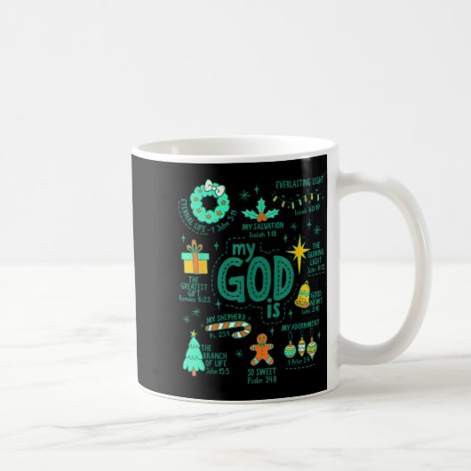 Christian Christmas My God Is Jesus Is The Reason  Kaffeetasse (Rechts)