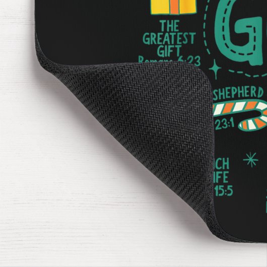 Christian Christmas My God Is Jesus Is The Reason  Mousepad (Ecke)