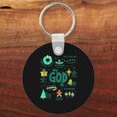 Christian Christmas My God Is Jesus Is The Reason  Schlüsselanhänger (Vorderseite)