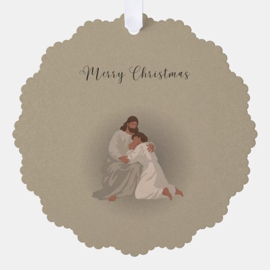Christian Christmas Ornament Card (Vorderseite)