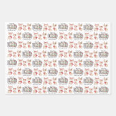Christian Christmas Reindeer Wrapping Paper Sheets Geschenkpapier Set (Vorderseite 3)