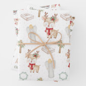 Christian Christmas Reindeer Wrapping Paper Sheets Geschenkpapier Set (Beispiel)