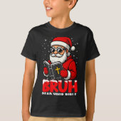 Christian Christmas Santa Bruh Read Your Bible Rel T-Shirt (Vorderseite)