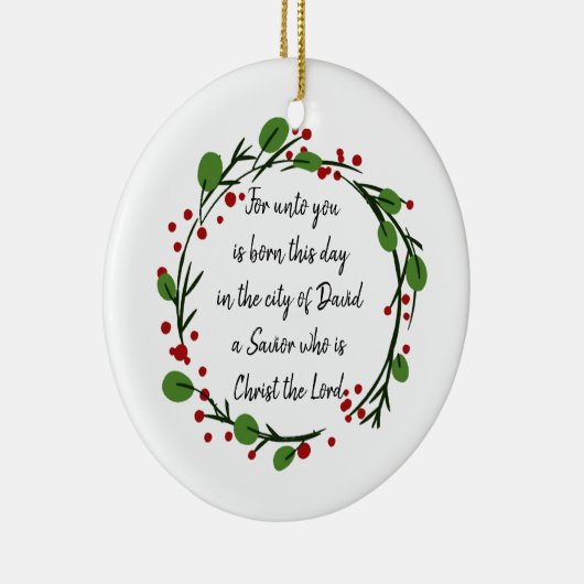 Christian Christmas Scripture Sticker Scripture Keramik Ornament (Rechts)