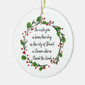 Christian Christmas Scripture Sticker Scripture Keramik Ornament (Links)