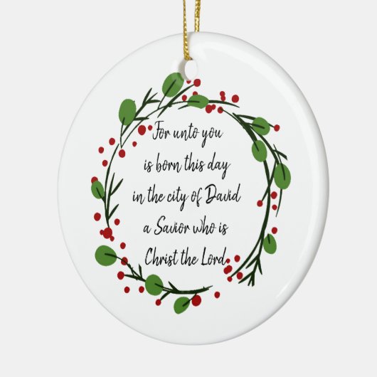 Christian Christmas Scripture Sticker Scripture Keramik Ornament (Links)
