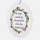 Christian Christmas Scripture Sticker Scripture Ornament Karte (Links)