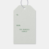 Christian Christmas Tree Names of Jesus Typography Geschenkanhänger (Rückseite)