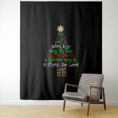 Christian Christmas Tree Shirts Wandteppich (Beispiel)