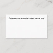 Christian Church Business Cards With Cross Visitenkarte (Rückseite)