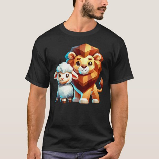 Christian Clothing The Lion And The Lamb T-Shirt (Vorderseite)