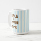 Christian Coffee Brown Typography Lettering Cozy Kaffeetasse (Vorderseite Links)
